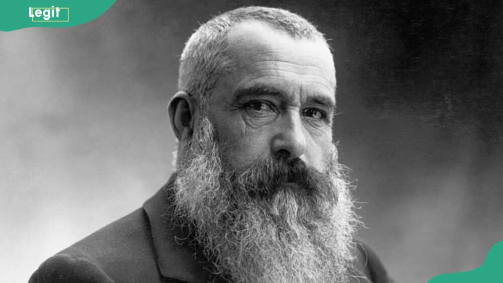 Claude Monet in a suit