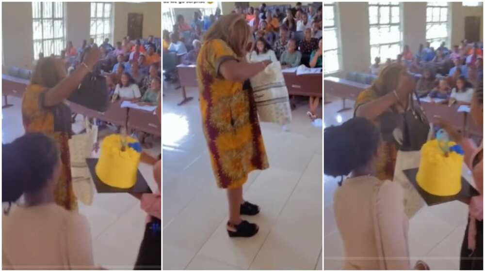 Students surprise lecturer in class on birthday Students surprise lecturer in class on birthday