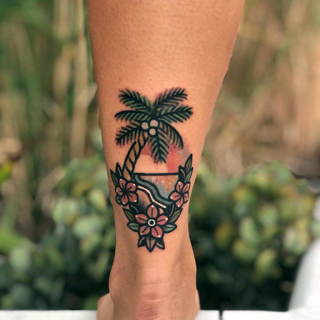 Tattoo of Palm trees Trees