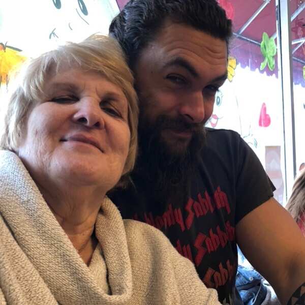 Jason Momoa and his mother