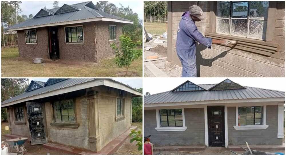 Photos of a house built by a Kenyan man using N1.2 million.