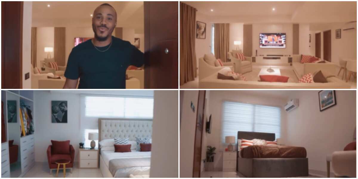 BBNaija star Ozo gives fans a grand tour of his tastefully furnished apartment, it is breathtaking