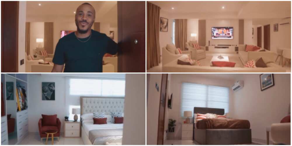 BBNaija Star Ozo Gives Fans a Grand Tour of his Tastefully Furnished Apartment, It is Breathtaking