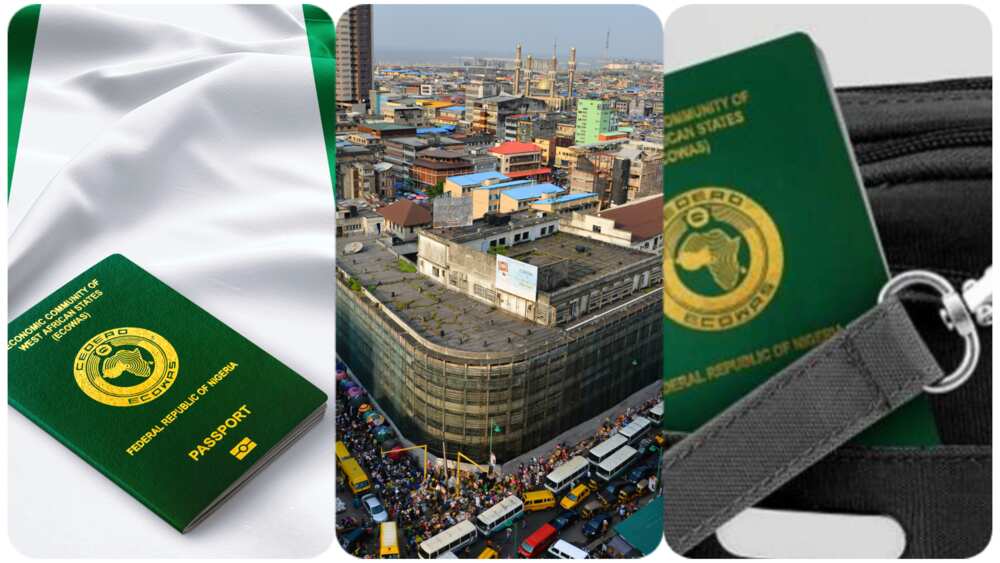 Photo of Nigerian passport. For illustration purposes only. Depicted person or object has no relationship to events described in this material.