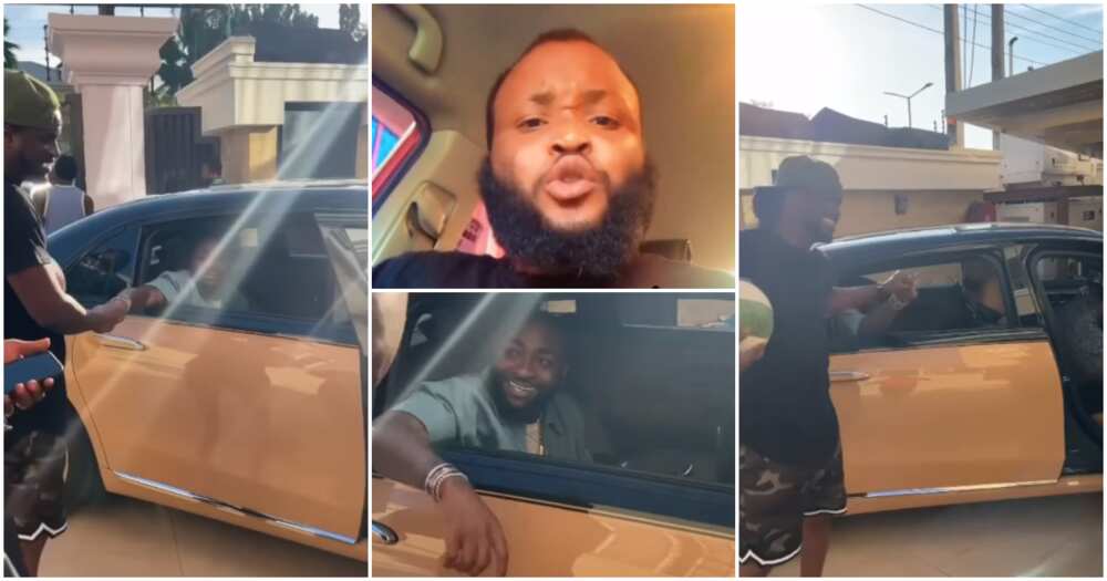 Controversial video of Davido greeting Paul PSquare.