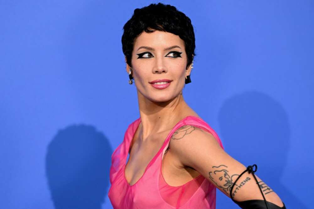 US singer Halsey arrives to attend the annual amfAR Cinema Against AIDS Cannes Gala at the Hotel du Cap-Eden-Roc