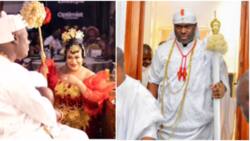 “Make king no die before his time”: Funny reactions as Nkechi Blessing shoots her shot at Ooni of Ife