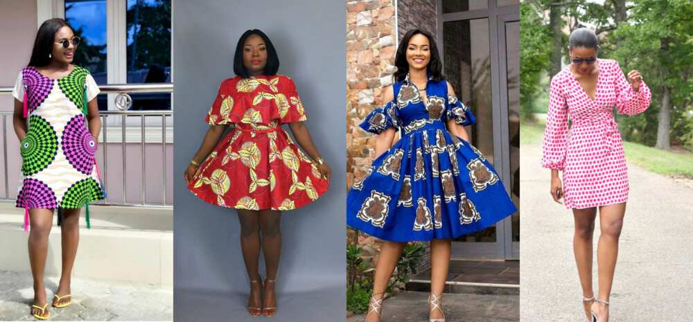 Different short Ankara dresses Different short Ankara dresses