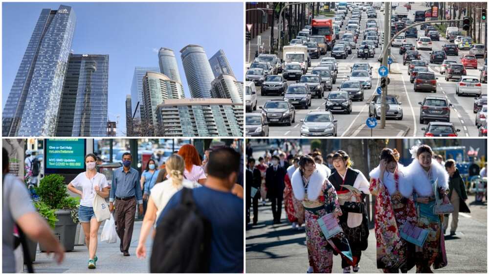 A collage of cities in US, Germany, Japan and Canada.
Photo source: Getty Images A collage of cities in US, Germany, Japan and Canada.
Photo source: Getty Images