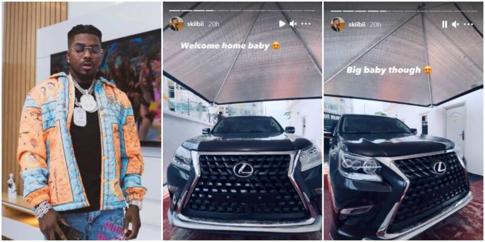 Singer Skiibii Acquires ‘Tear Rubber’ Jeep, Calls It His Big Baby as He Shares Impressive Photos