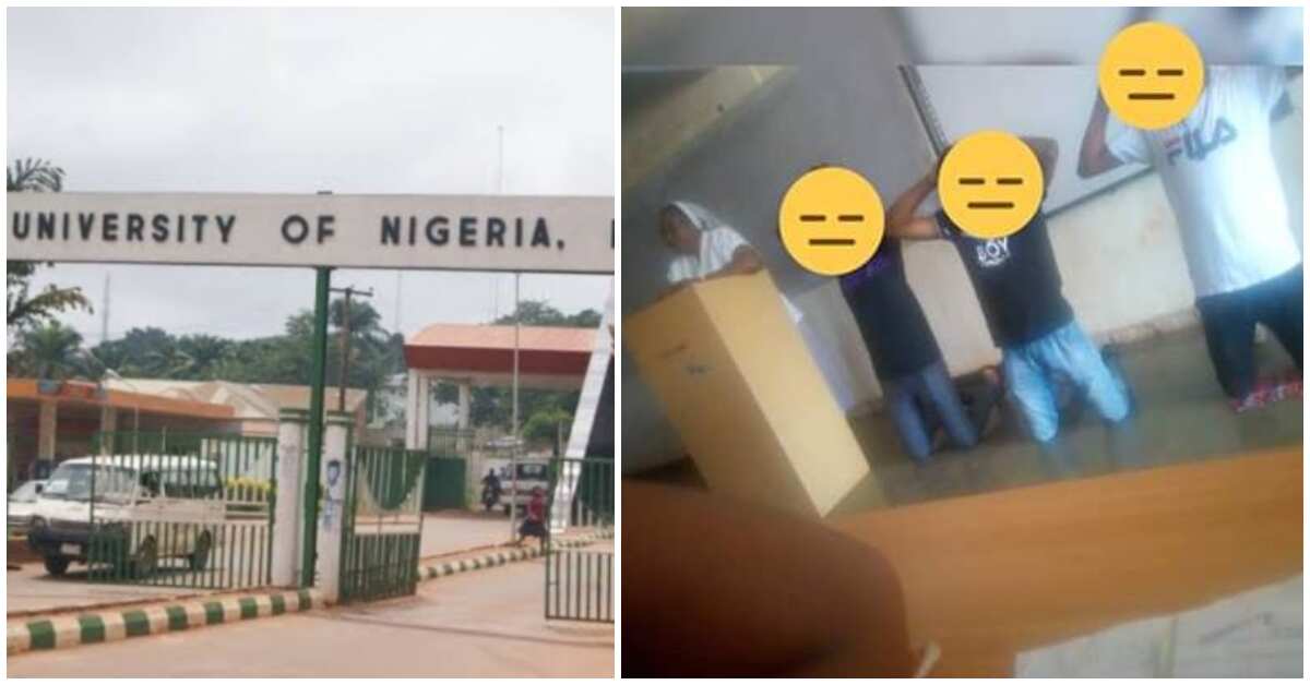 UNN female lecturer reportedly asks students to kneel down for not sweeping lecture room