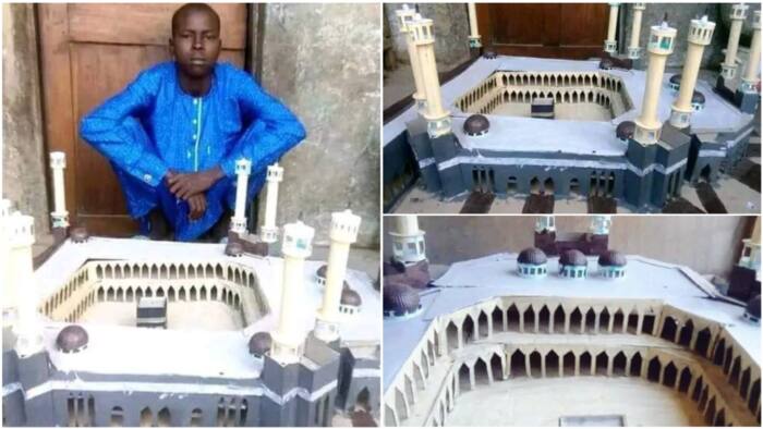 Nigerian teen creates small-scale model of Mecca's main mosque in northern Nigeria, photos emerge