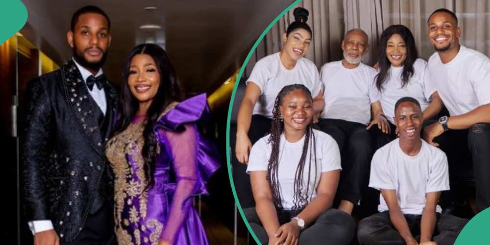 Alexx Ekubo flaunts his family.