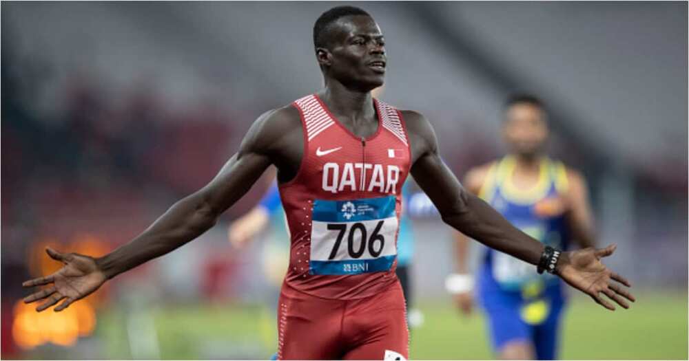 Abdalelah Haroun during the Asian Games in Indonesia - Getty Images