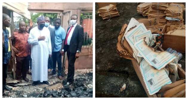 EndSARS: Minister weeps after inspecting vandalised assets in Calabar