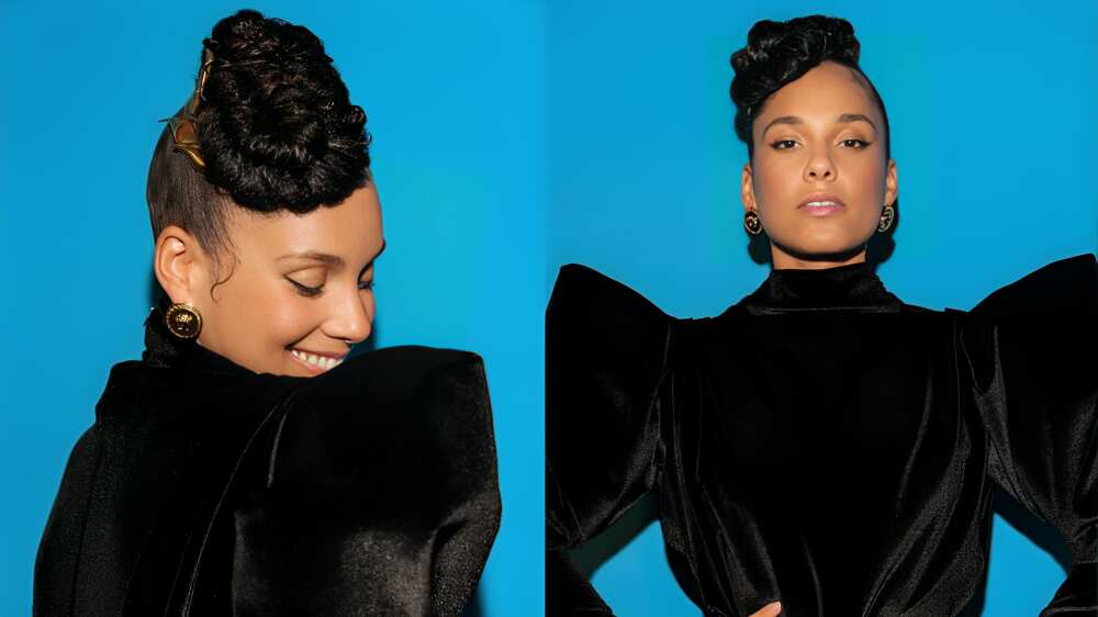 Alicia Keys' Mohawk hairstyle
