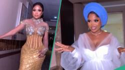 Bride shows off 6 outfits for her wedding, displays their prices, netizens doubt her: "Linus"