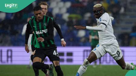 Sassuolo vs Napoli: Victor Osimhen joins Maradona in history books after Serie A hat trick