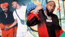 "U sure say Olamide own na Louis Vuitton?" Netizens compare Davido and rapper rocking same outfit