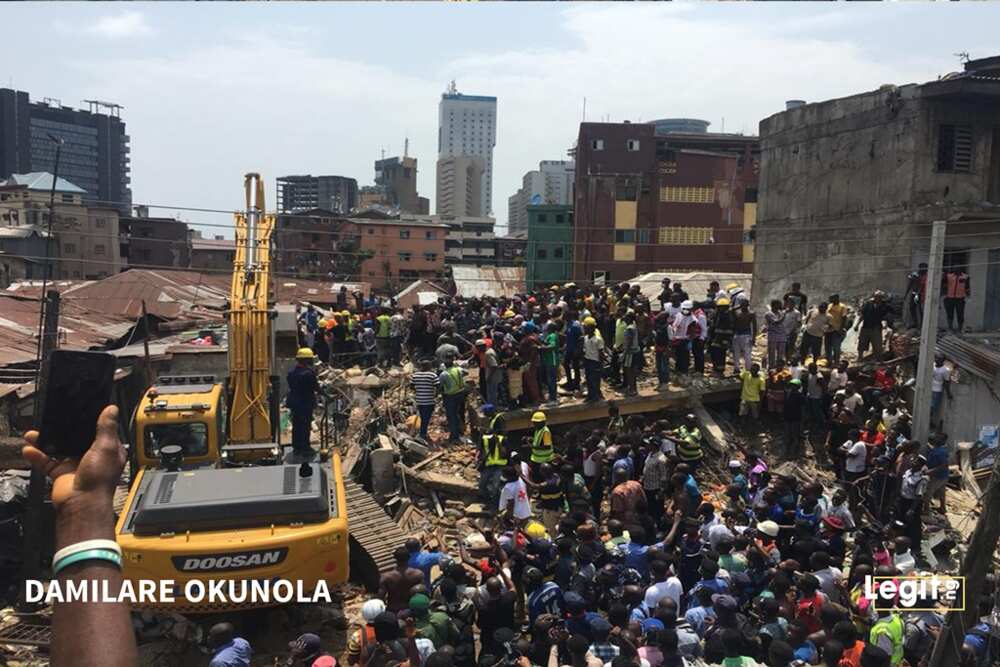 Breaking: Many children feared dead as three-storey building reportedly collapses in Lagos