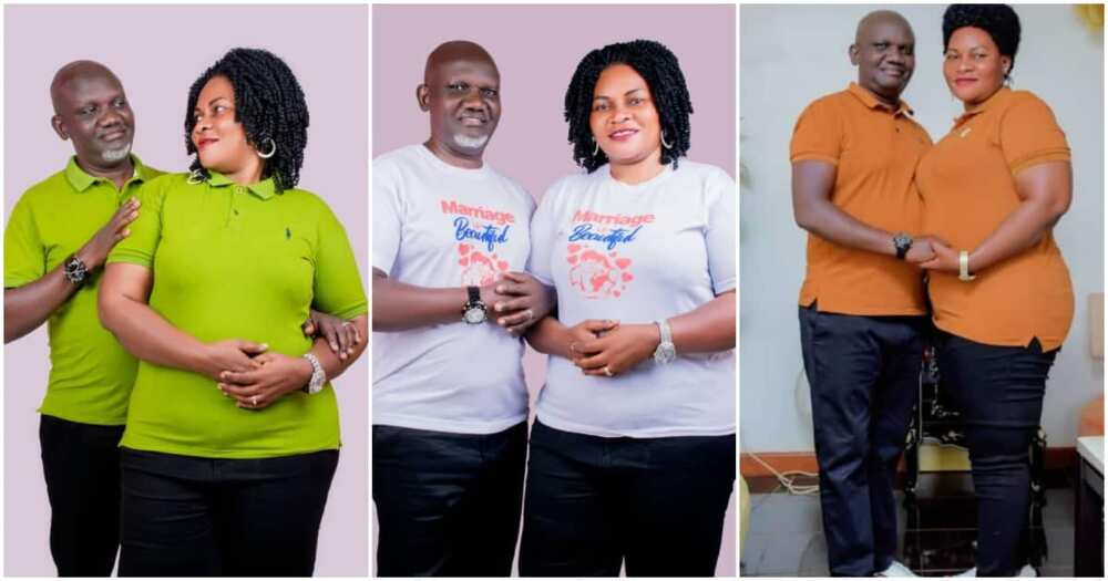 The sweet couple have been married for 25 years The sweet couple have been married for 25 years