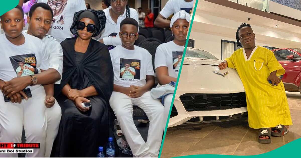 See photos and videos as Shatta Bandle arrives in Nigeria for Mr Ibu's burial
