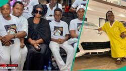 Shatta Bandle arrives in Nigeria for Mr Ibu's burial ceremony, clip trends: "Celebrating d legend"