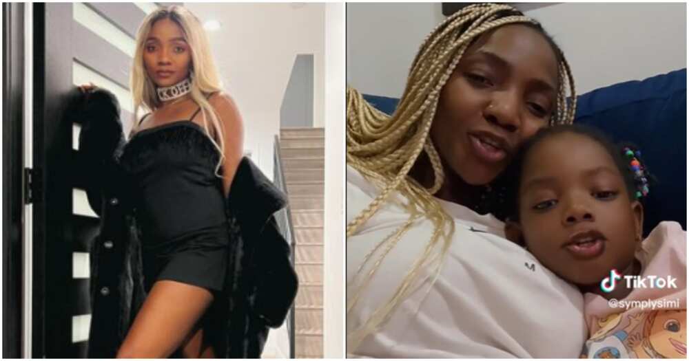 Nigerian singer Simi and her daughter Nigerian singer Simi and her daughter