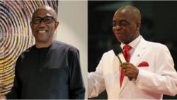 2023 presidency blessing given? Peter Obi meets Bishop Oyedepo in Canaanland