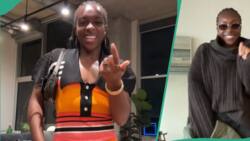 Super Falcons star Michelle Alozie showcases her cheerful dance moves in stunning gown