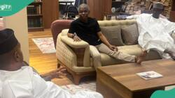 "What's going on?": Photos emerge as NSA Nuhu Ribadu visits El-Rufai at his residence