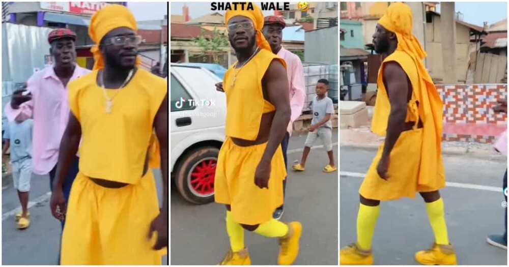 Ras Nene in yellow Outfit