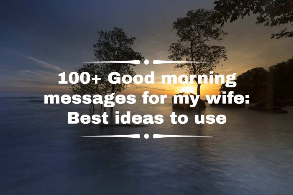 good morning love messages for my wife
