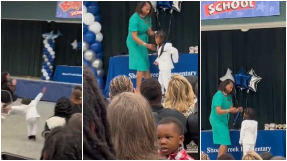 Little kid wows the internet as he's called on stage