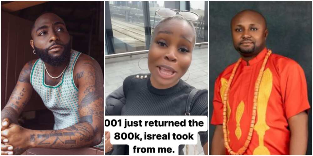 Davido, Davido refunds 800k to vendor as she calls out Israel DMW over promotion drama, Isreal DMW
