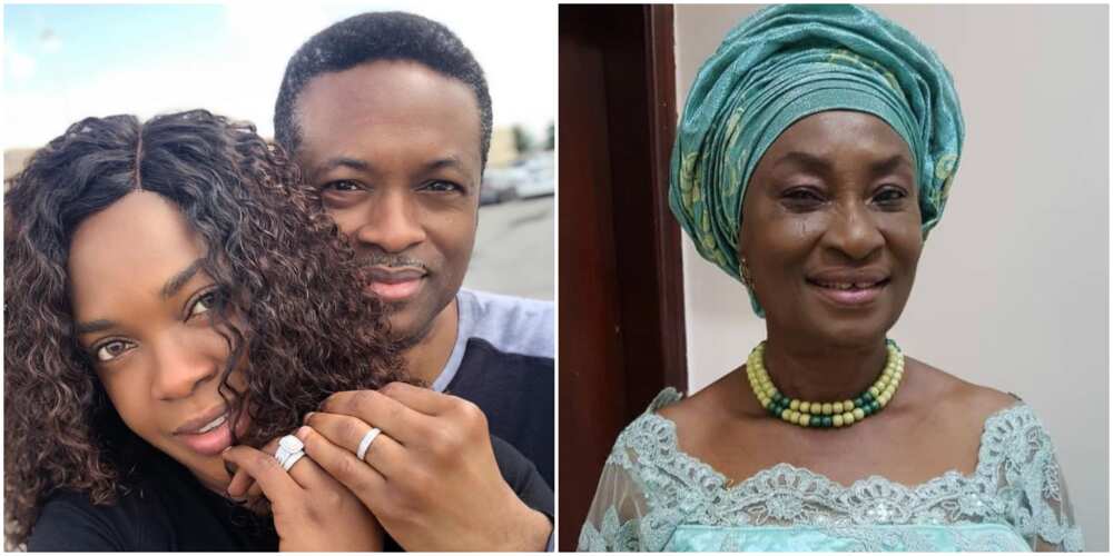 Actress Omoni Oboli's husband mourns death of his mother Actress Omoni Oboli's husband mourns death of his mother
