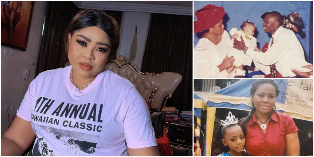 Regina Daniels digs up epic throwback photos with mum to mark her birthday
