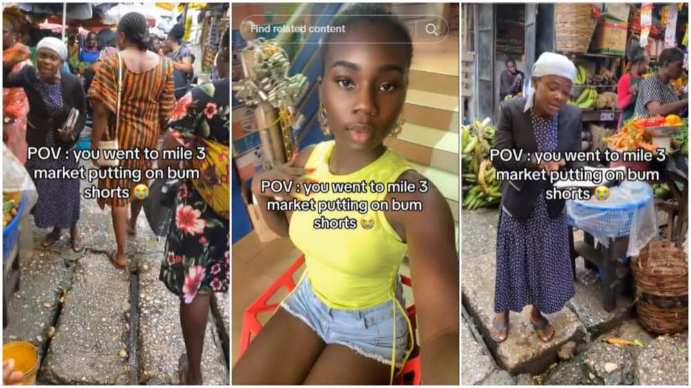 Lady Wears Bum Shorts to Market, Fixes Nails, Preacher Quickly Opens Bible:  “People Are Unserious” 