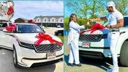 "She took the risk for me": Nigerian man buys Range Rover for American wife who took him abroad