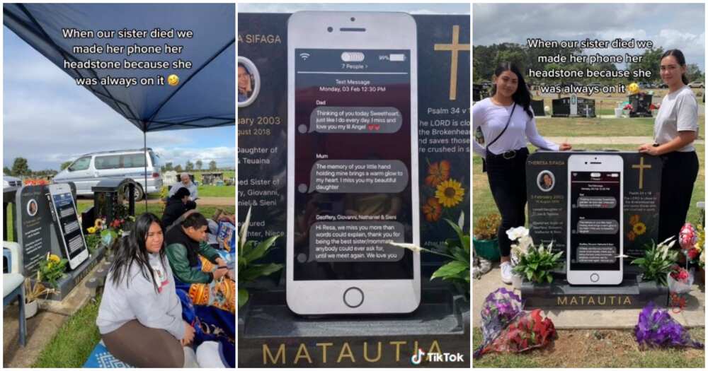 Theresa Sifaga, Manukau Memorial Gardens, New Zealand, phone-shaped tombstone