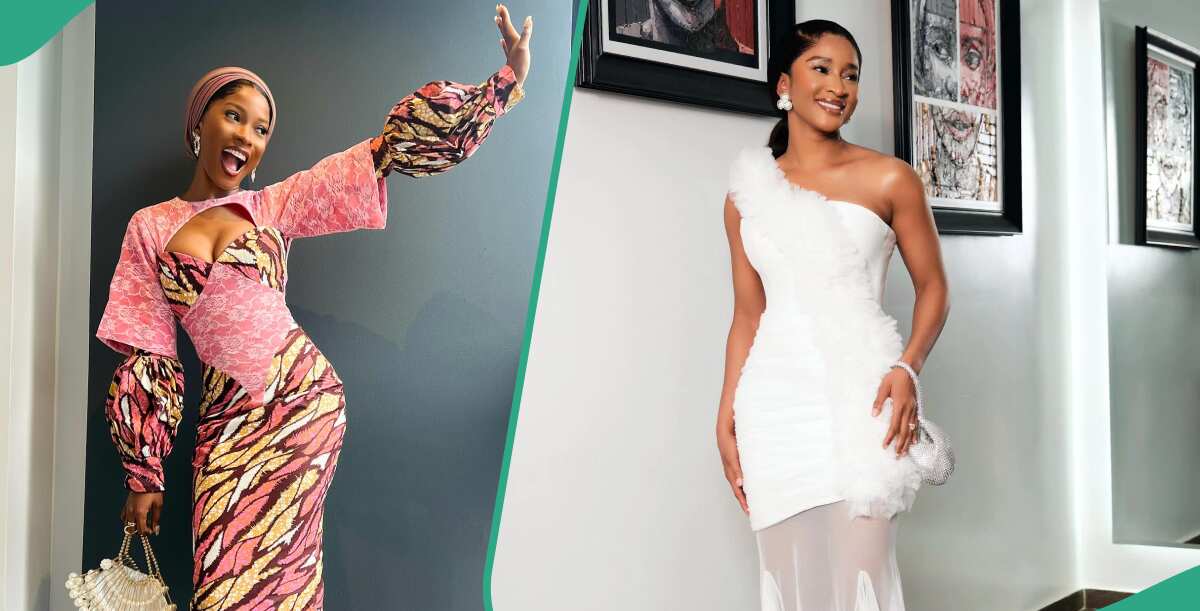 Check out how Adesua Etomi and Jemima Osunde rocked bridal dresses that turned heads