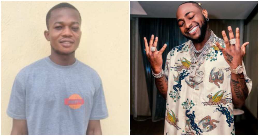 Davido gives brilliant boy scholarship