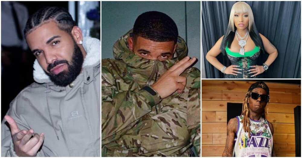 Drake, Nicki Minaj, Lil Wayne.