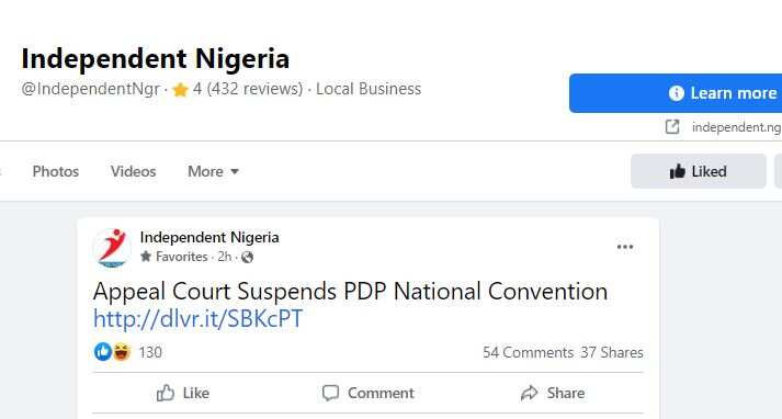 Fact Check: Appeal Court Has Not Suspended PDP's Convention