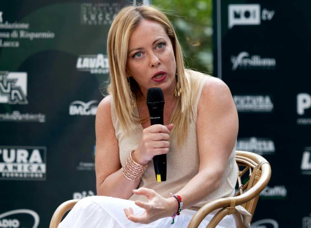 Giorgia Meloni's Brothers of Italy party is leading opinion polls ahead of September 25 elections Giorgia Meloni's Brothers of Italy party is leading opinion polls ahead of September 25 elections