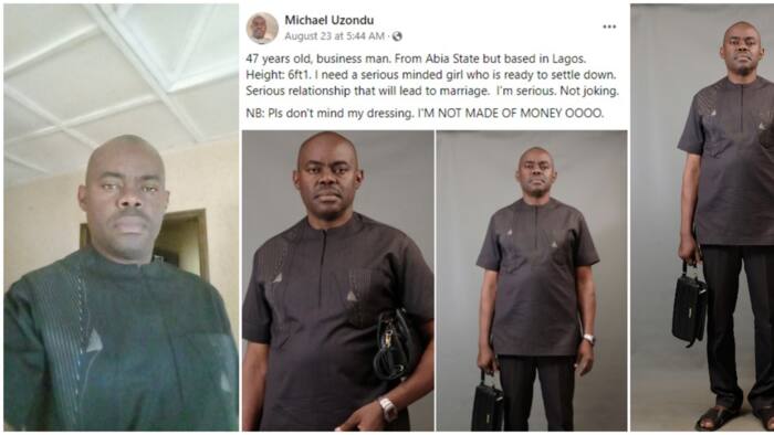 "Don't mind my dressing": 47-year-old Nigerian man looking for love advertises self on Facebook