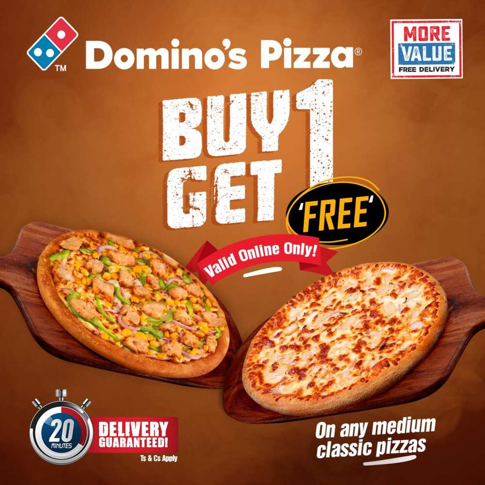 Double Cheesy Chills with the Domino’s Pizza Online Buy One Get One Free