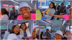 Nigerian ladies turn bus in UK into danfo, start shouting 'o wa o wa o', behave like conductors in viral video