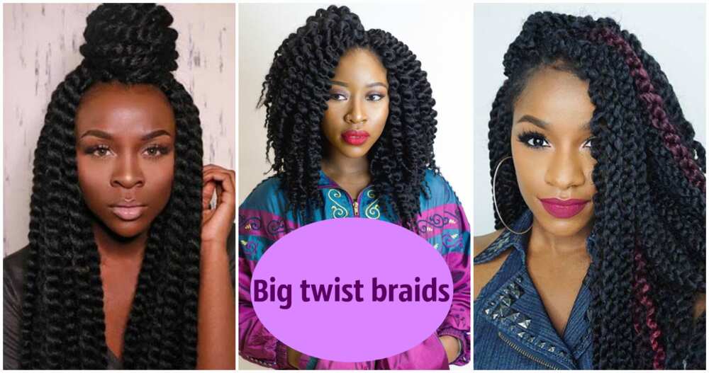 Big twist braids hairstyles for real fashionistas 