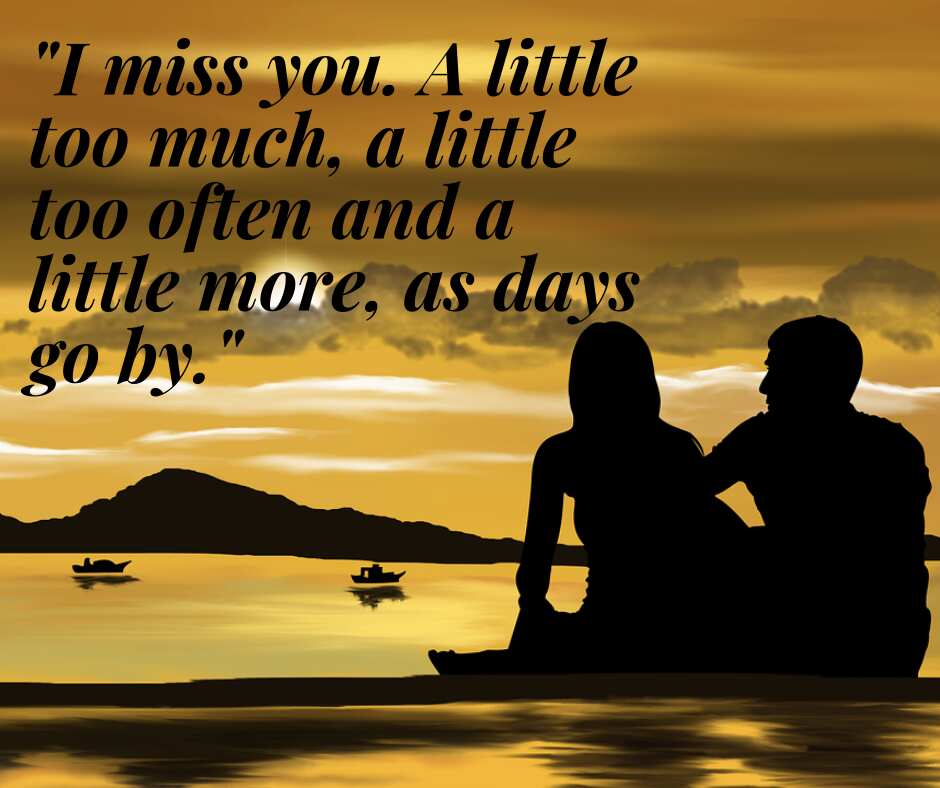 50 missing you quotes and pictures - Legit.ng